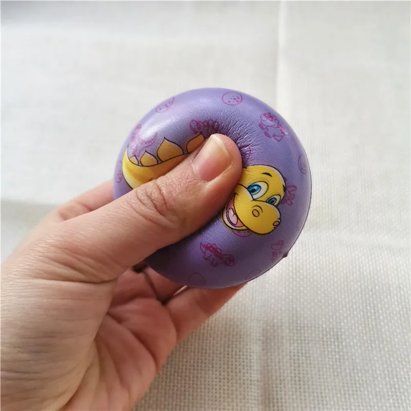 

12pcs 6.3cm Children Cartoon Dinosaur Animals Squeeze Anti Stress Balls Soft Foam Sponge Toy Balls Toys for Kids