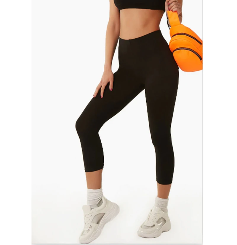 Высокая Талия Леггинсы длинные штаны Фитнес откидной пуш ап леггинсы женские