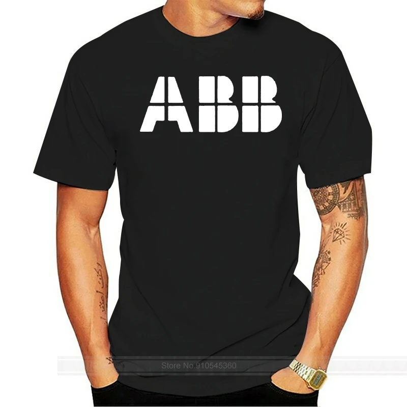 Футболка Abb Group Industrial Company Мужская хлопковая Модная рубашка европейские размеры