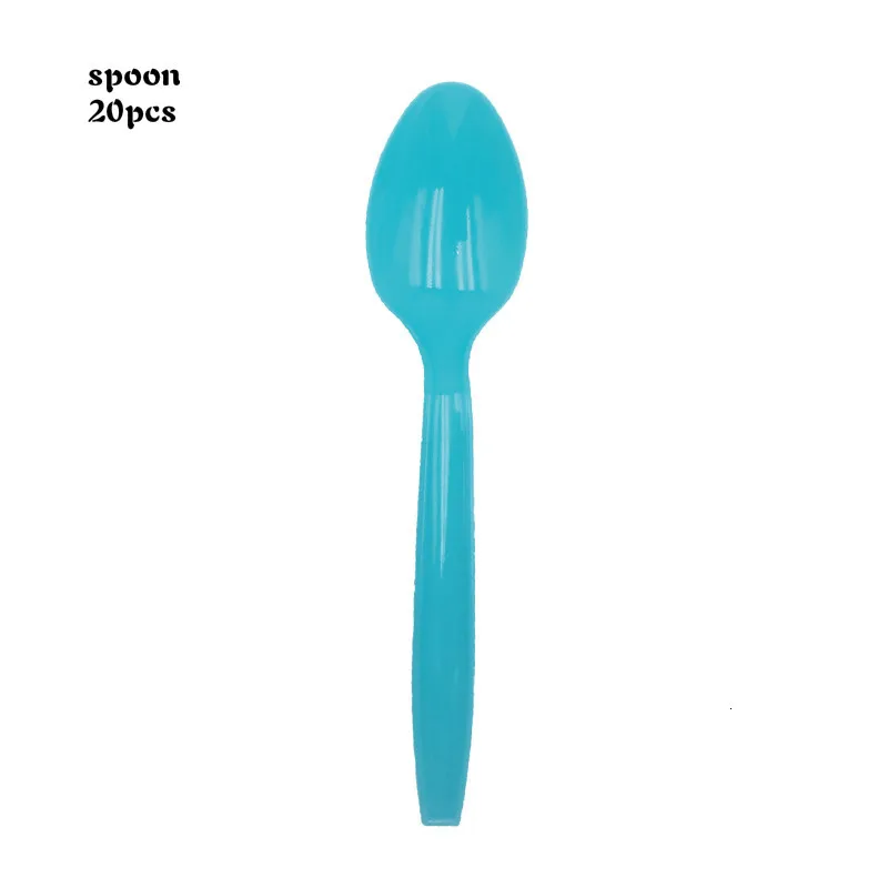 spoon Синий навигационный декор для дня рождения, одноразовая посуда для плавания с Китом, тарелки, салфетки для детей, детские вечерние принадлежности для душа - Цвет: spoon