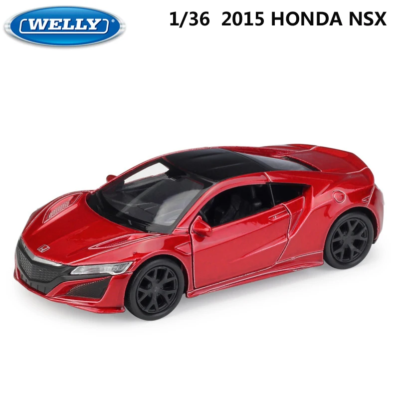 

WELLY 1:36 Scale 2015 HONDA NSX Model Car Pull Back Diecast Toy Vehicle Alloy Car Toy Metal Toy Car For Kids Gifts Collection