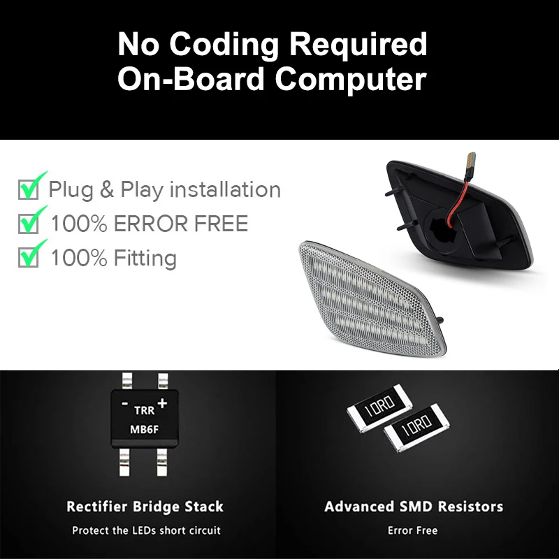 Светодиодсветодиодный габаритные огни для Jeep Wrangler TJ 1997-2006 2 шт. - купить по