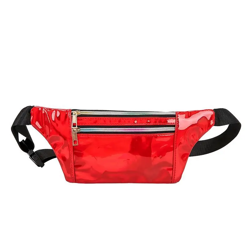 Поясная Сумка унисекс с лазерными карманами мужская и женская нагрудная Сумочка