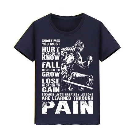 

Boy Girl tshirt Teenagers Blouse clothes Children Tee Dark souls Lessons are learned through pain Tshirts kid Skateboard T-Shirt