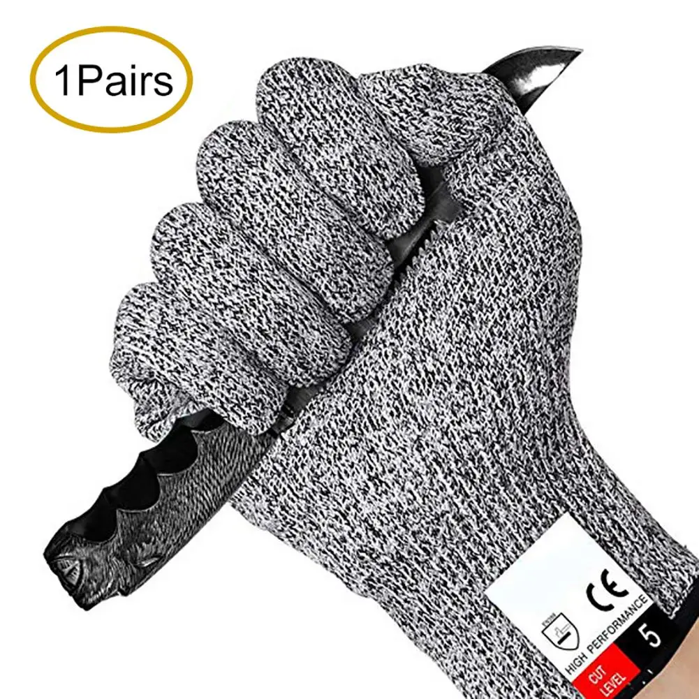 Защитные перчатки HPPE из полиэтилена устойчивые к ударам нержавеющая сталь