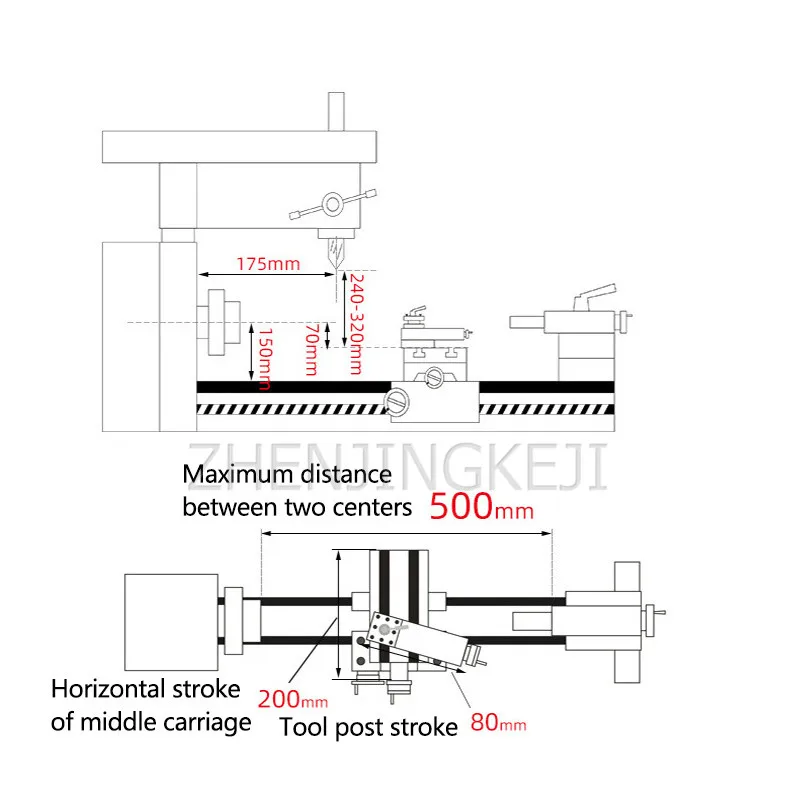 

Home Small Lathe Multifunction Desktop Turning Drilling And Milling Machine 220V Electric Metal Woodworking Bench Drill Tools