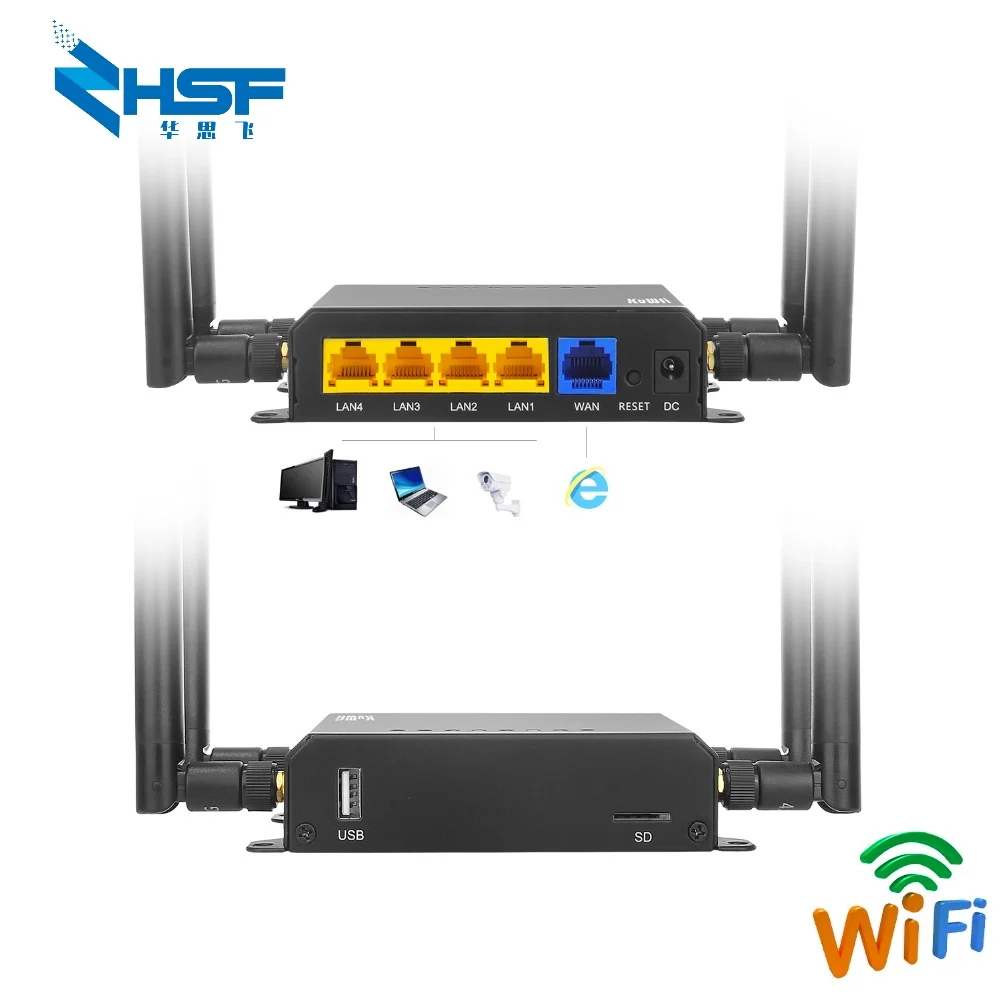 HUASIFEI CAT4 CAT6 4G LTE маршрутизатор Lan порт беспроводной CPE 300 Мбит/с высокоскоростной