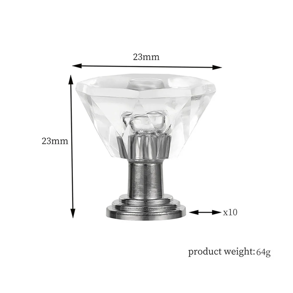 10 шт. акриловая дверная ручка Кристальное стекло бриллианты керамический шкаф