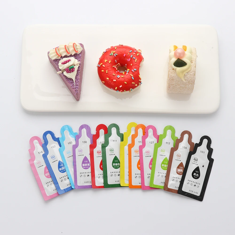 12Pcs/set Edible Color Pigment Macaron Cream Food Coloring Fondant Cake Decorating Baking Pastry Tools For Home Kitchen Dropship | Дом и сад