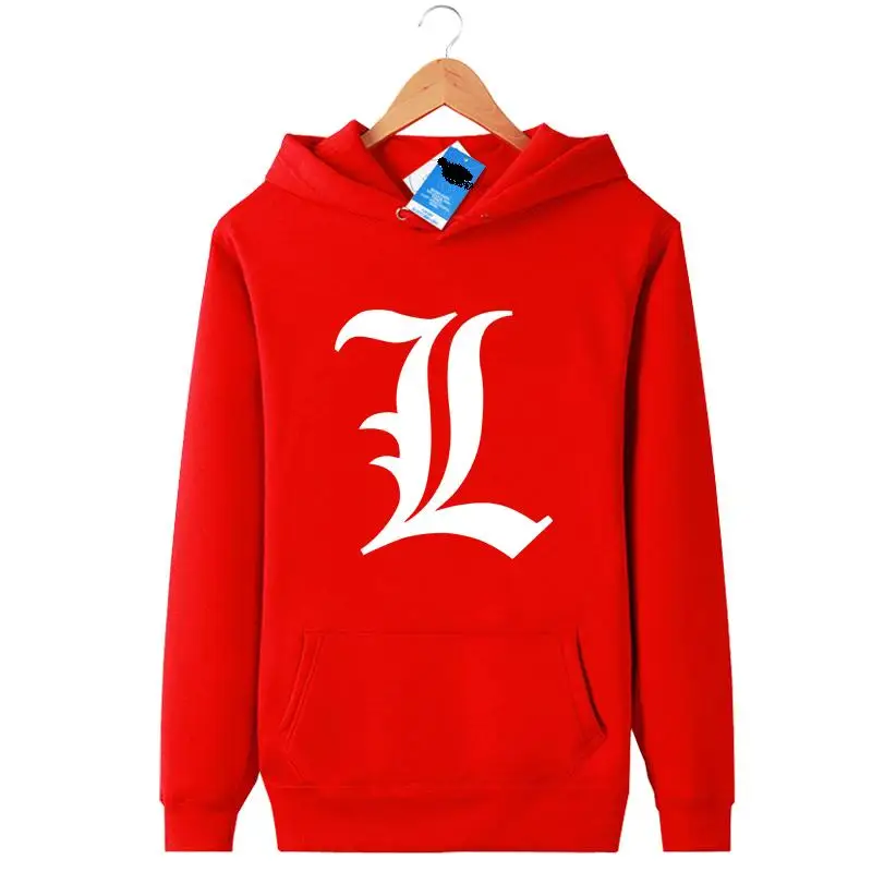 

High-Q Unisex Spring Death Note L Yagami Light Pullovers Hoodie Death Note Killer cotton Jacket Coat Hoodies Sweatshirts