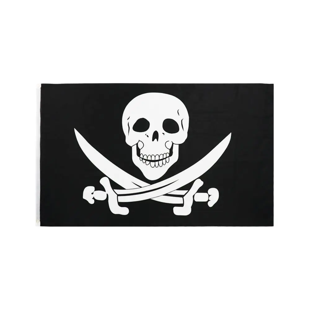 

3X5 Ft Jack Rackham skull bone pirate Flag for Decor