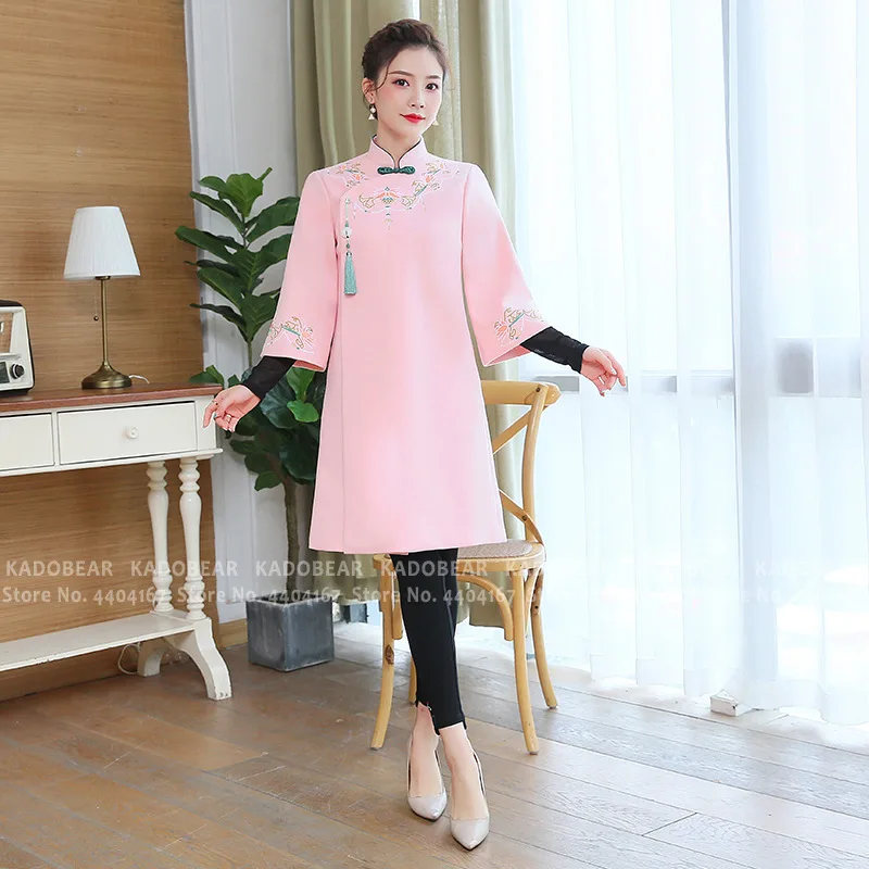 Qipao для мамы и дочки Китайская традиционная детская одежда костюм Hanfu Tang ретро
