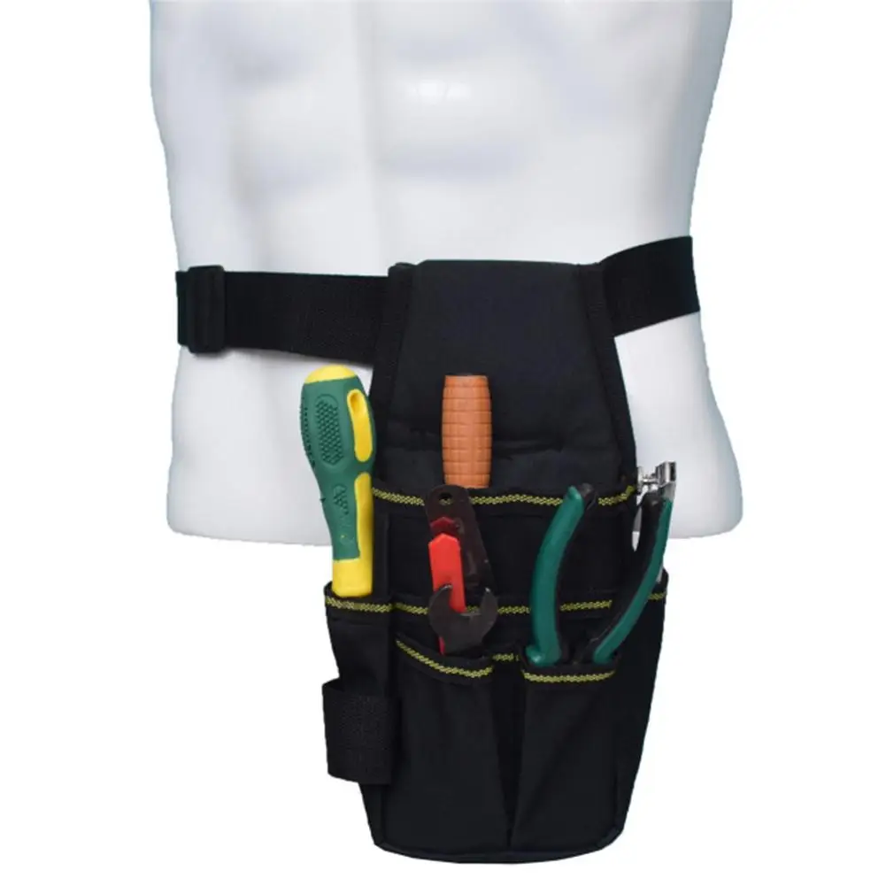 

Tool Bag Electrician Large Capacity Repair Tool Kit Tool Pouch Waterproof Multiple Pockets Elastic Waistband Tool Bag For Techni