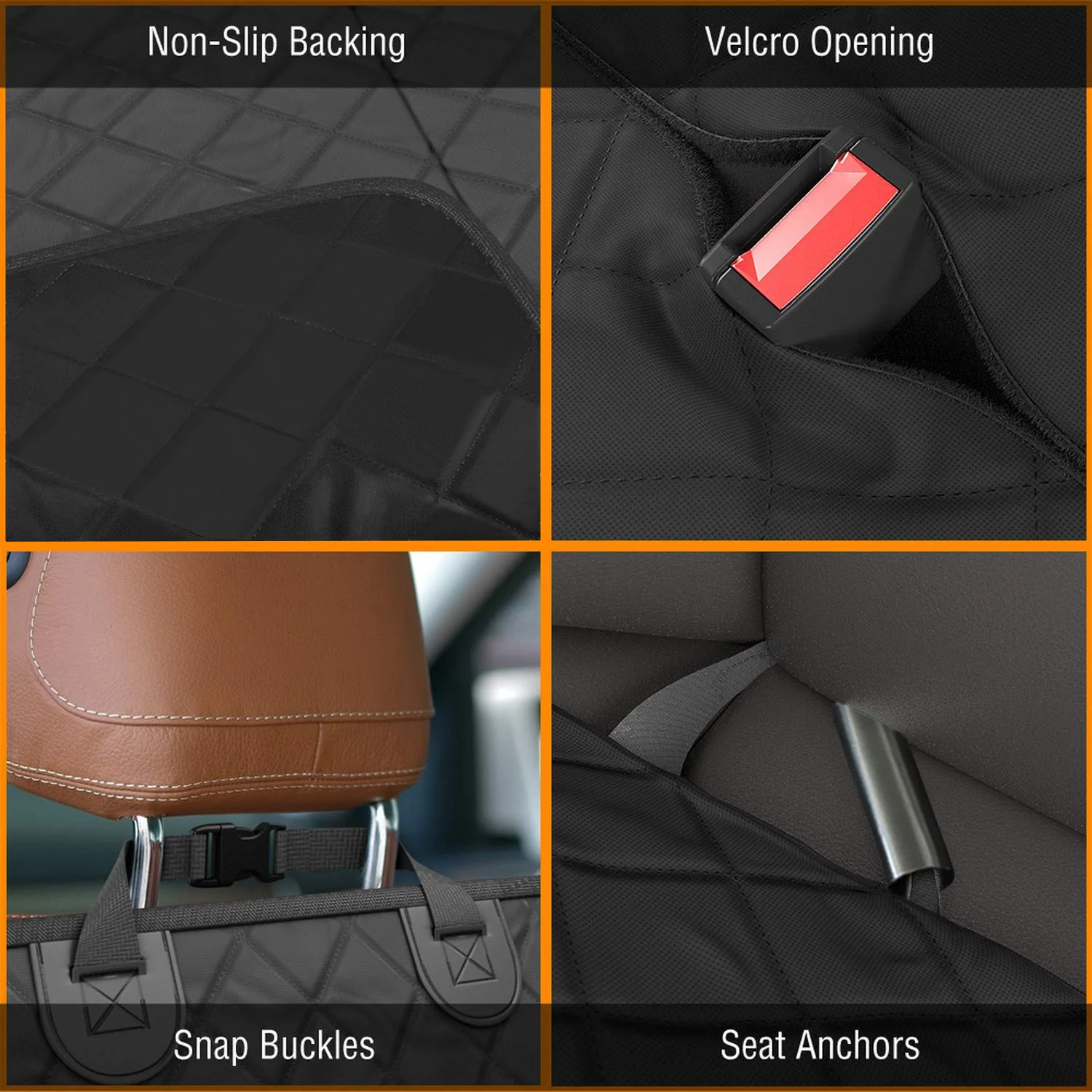 Защитный чехол на заднее сиденье для собак нескользящий гамак защита от грязи и