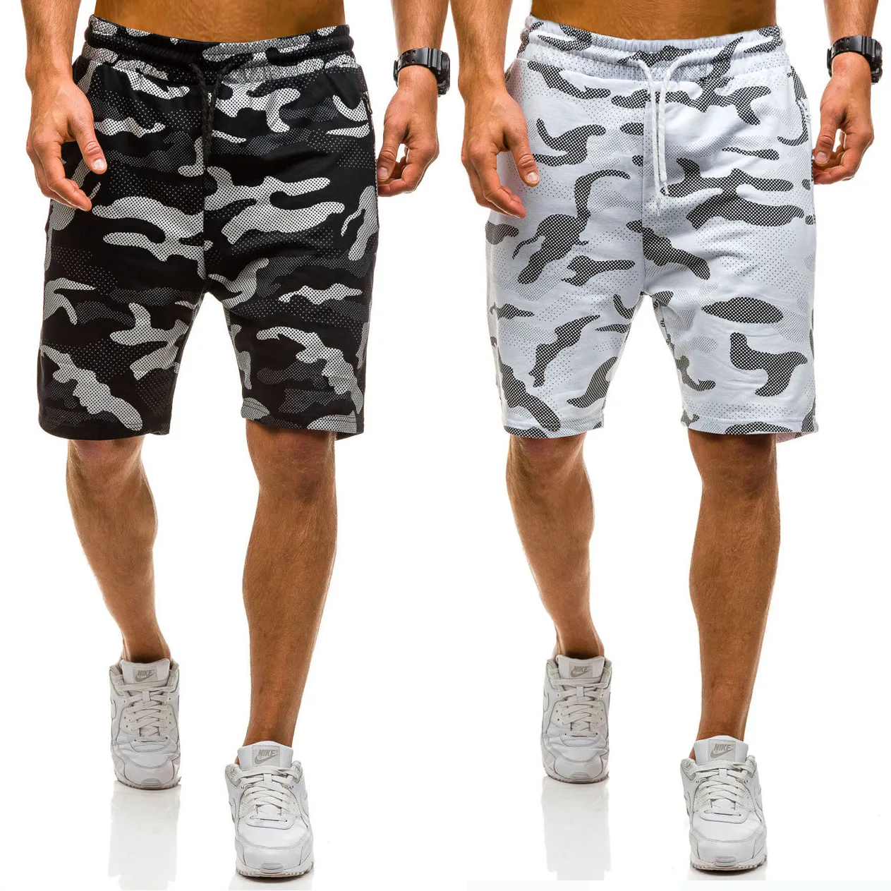 

2021Men's brand new personalized fashion business casual camouflage pants sport pants casual pants shorts men sweatpants joggers