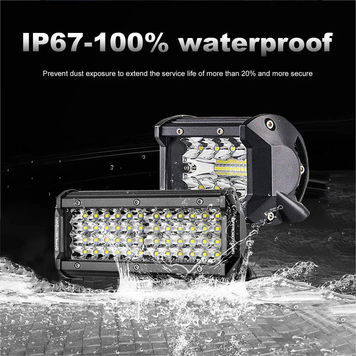 Светодиодный рабочий светильник 6 5 дюймов 144 Вт 48 для автомобиля бар for4x4 грузовик