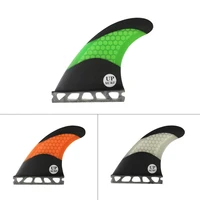 fiberglass surfboards fin single tabs fins ml surfing honeycomb carbon fibre fins greenwhiteorange color water sports