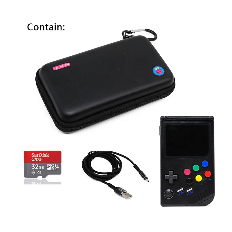 

Retro Raspberry Pi 3B Handheld Game Console Build In 6000+ Games For LCL PI Game Boy Video Classic Consoles Support Add Roms