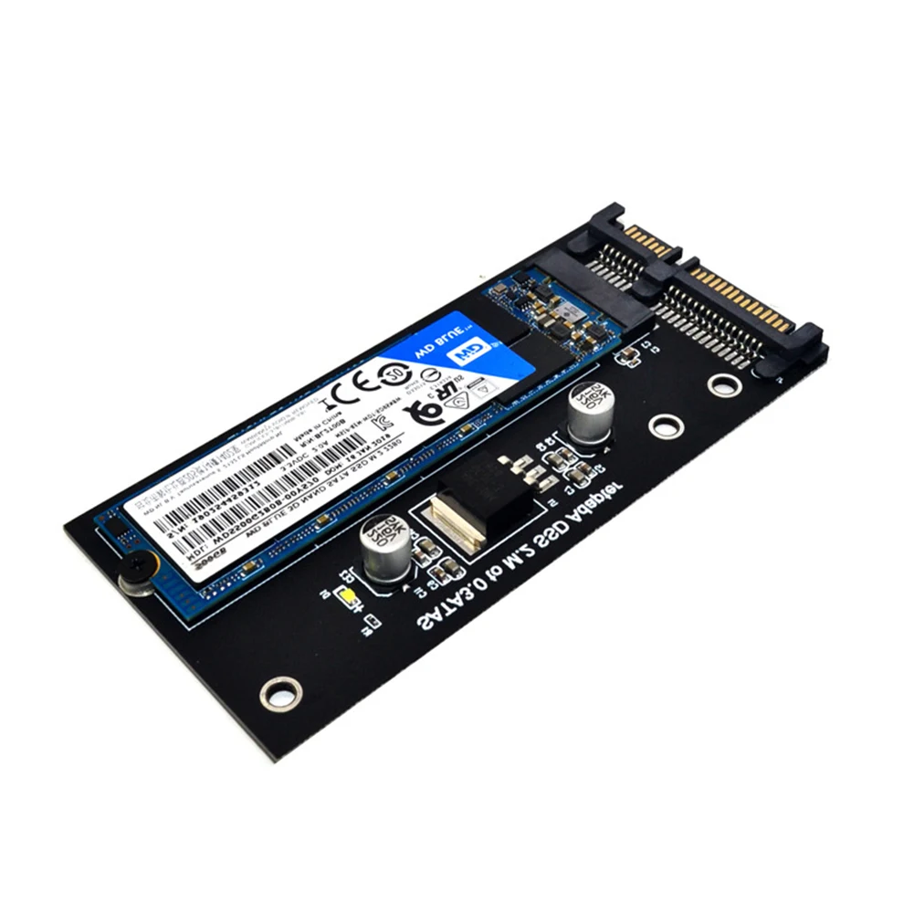 

New M2 to SATA3 Adapter Card KEY B-M SSD Solid State Drive to 6G Interface Conversion Card NGFF Adapter Computer & Office