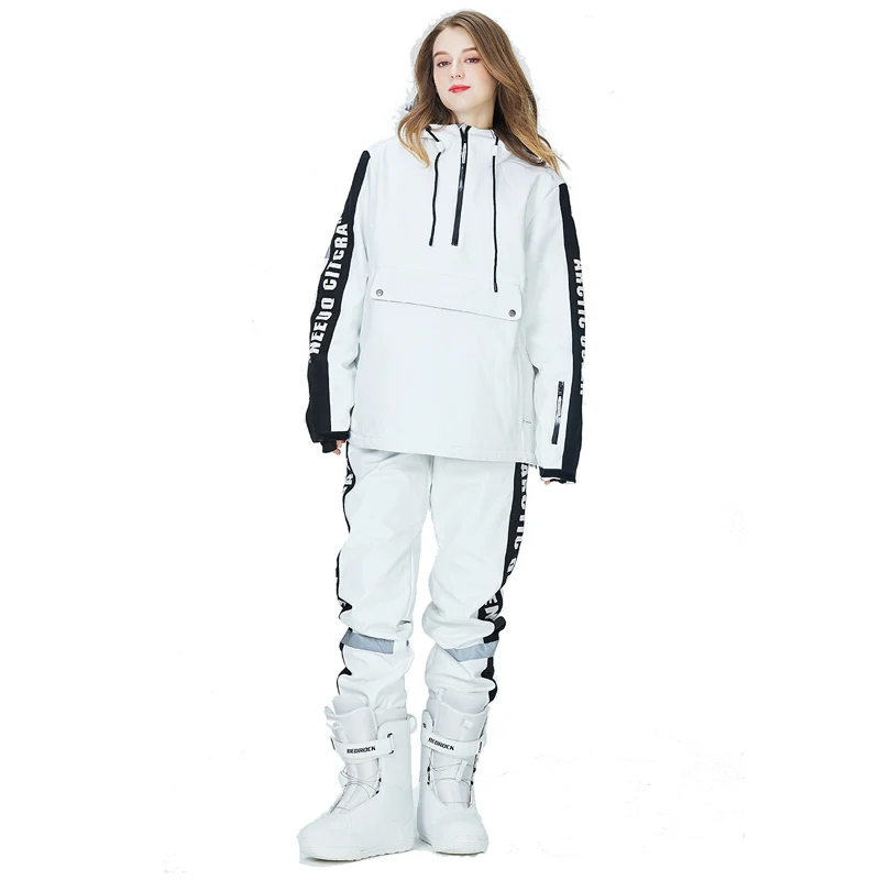 

Pullover Sweater Men and Women Snow Suit Wear Snowboarding Sets Winter Outdoor Clothing Waterproof Costume Ski Jackets + Pants