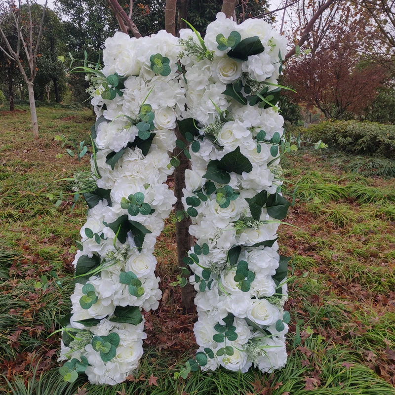 2 шт./лот 1 метр искусственные цветы ряд Свадебный декор цветок стена арочная