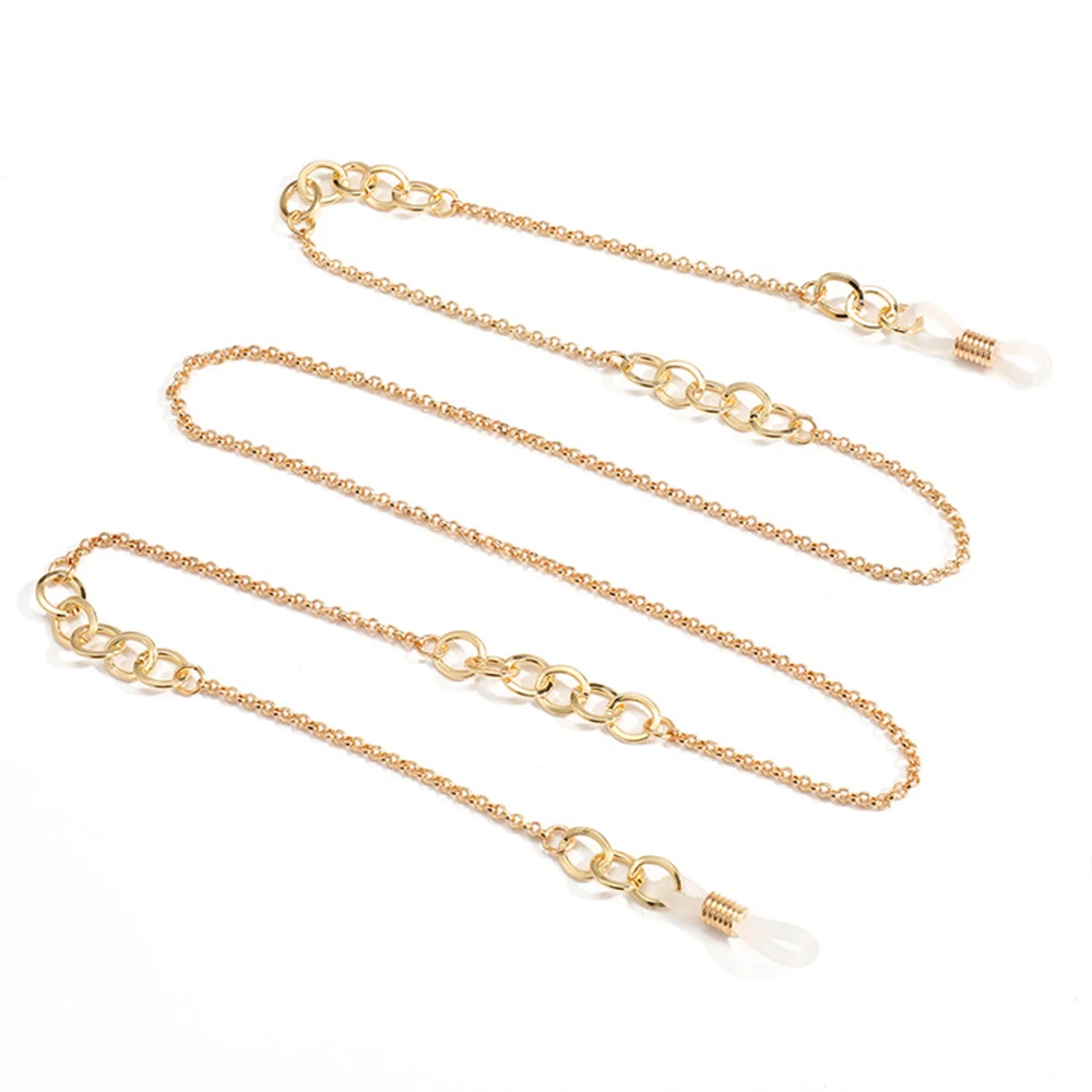 Ожерелье цепочка в стиле панк для женщин и мужчин металлическая круглая