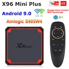 ТВ-приставка X96 Mini Plus, Android 9,0, Amlogic S905W4, 4 ядра, 2,4 ГГц5G, 216 ГГц, H.265, 4K, 3D, Google Voice, 4K, Youtube, X96 Mini