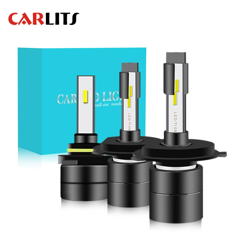 CARLITS Автомобильные фары H7 H4 светодиодный H1 H3 9005 9006 H11 HB4 HB2 автомобильные лампы 2 шт.