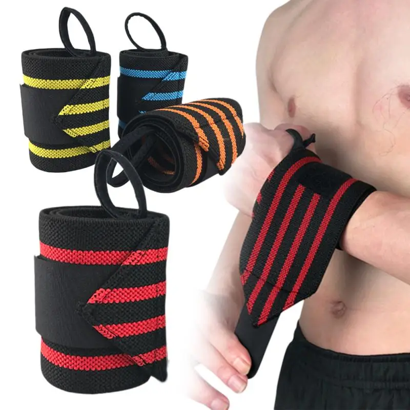 

Wrist Wraps Bandages For Weightlifting Powerlifting Breathable Wrist Support Gym Fitness Adjustable Wristband Elastic