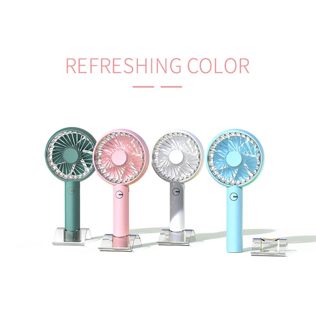 

Colorful USB Portable Handheld Fan Low Noise Multi-function Mini Rechargeable Charge Fan Speed Adjustable 4 Speed Hanging Fan