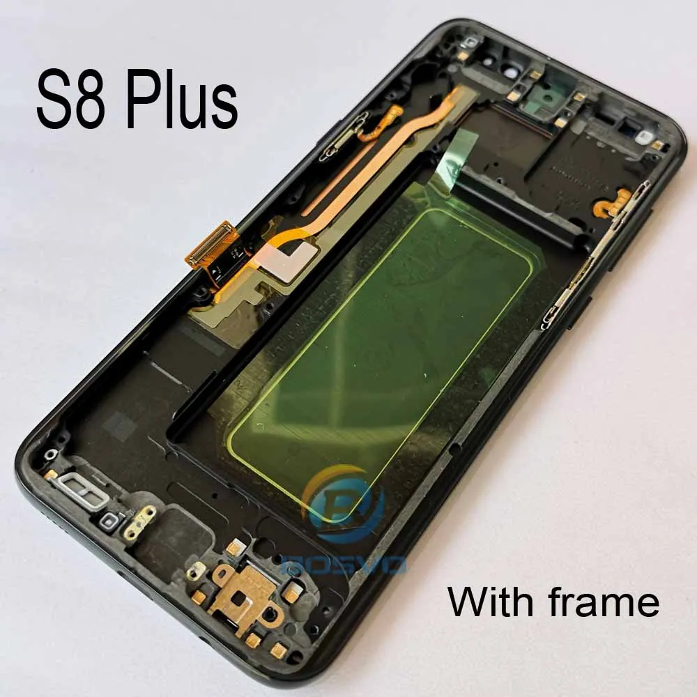 Для samsung S8 G950 G950F ЖК-экран S8 Plus G955 с сенсорным дигитайзером с рамкой в сборе