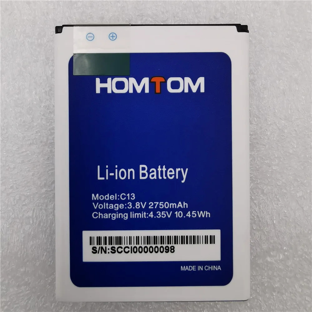 

100% Original 2750mAh C13 Battery 100% New Replacement Accessory Accumulators for Homtom C13 Cell Phone Battery
