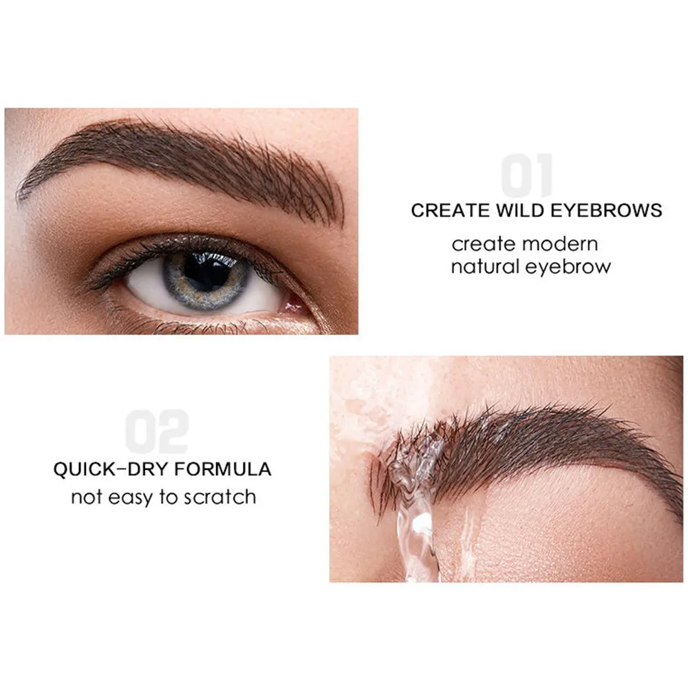 4D усилитель для бровей жидкий гель долговечный водонепроницаемый легко носить
