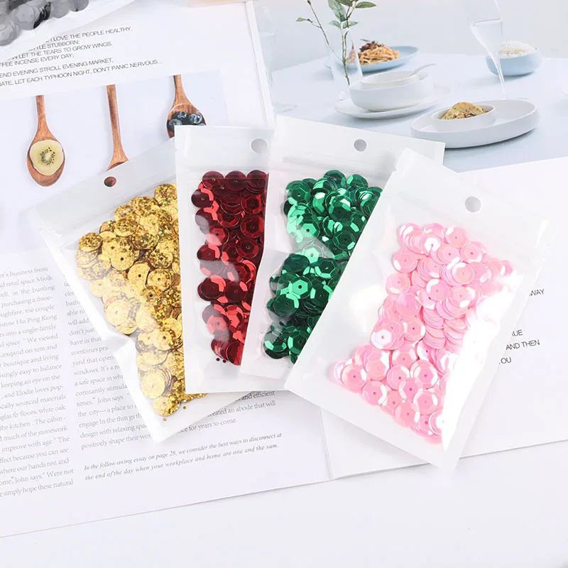 360 шт./лот 8 мм Кубок круглый свободные пайетками Швейные Craft на основе серебра