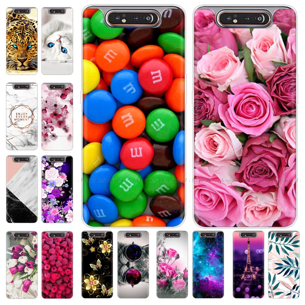 Силиконовый чехол для телефона Samsung Galaxy A80 A805 A805F SM мягкий силиконовый из ТПУ Cover A 80