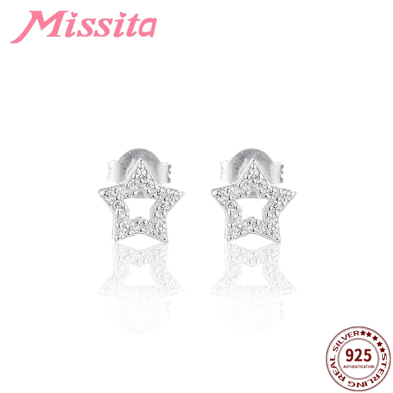 MISSITA 100% новинка 2019 модные серьги-гвоздики со звездами для женщин Простые Модные