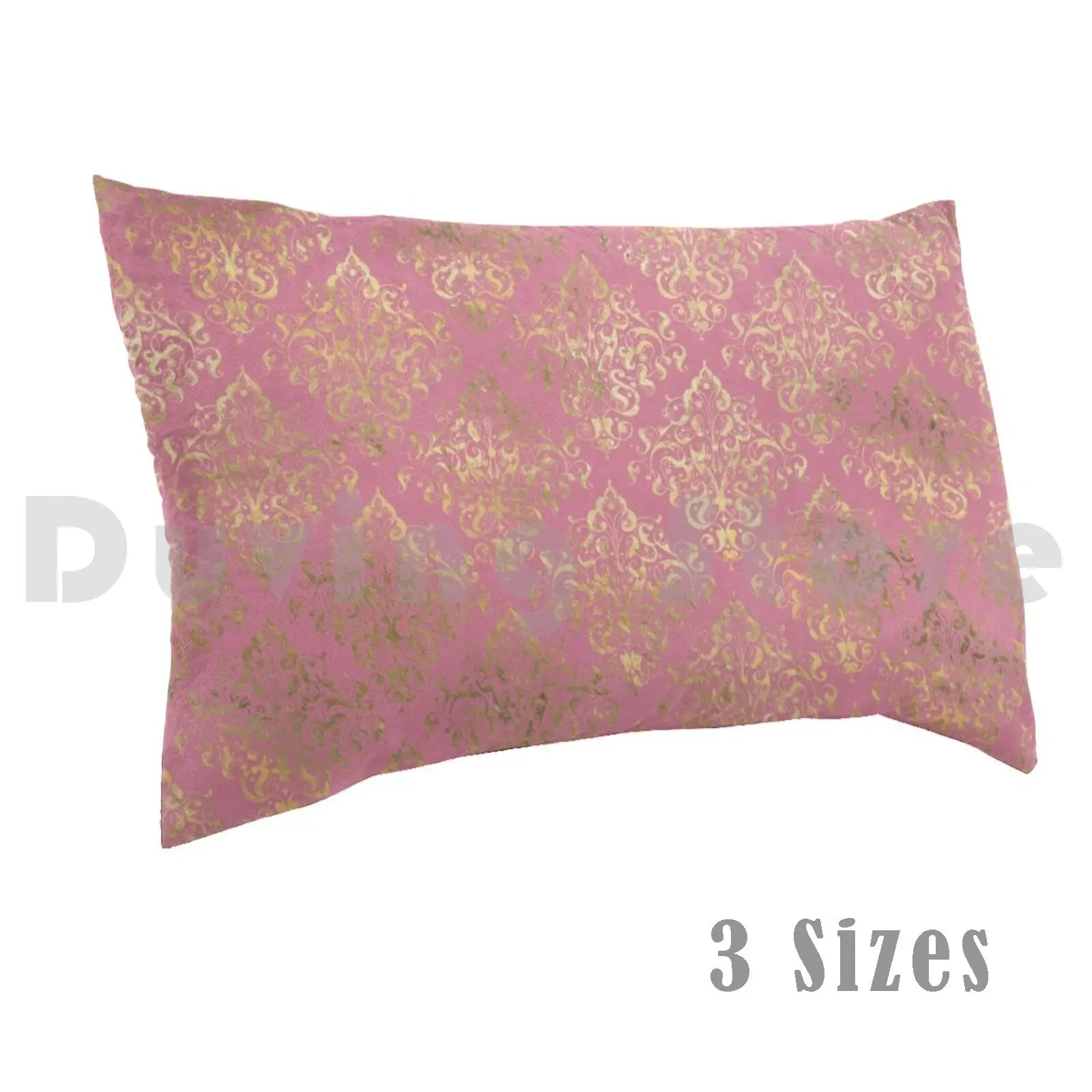 

Pink And Gold Princess Pattern Pillow Case 20x30 inch Princess Tangled Cute Pink Tumblr Belle Movie Anime Aurora