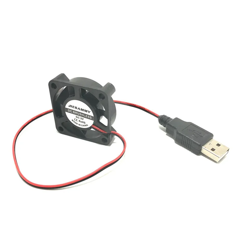 5V 2BALL USB 25CM Вентилятор 40 мм бесшумный 12 В 24 В 5 в USB втулка/2 ШАРИКОПОДШИПНИКА 40 мм x 10 мм 4 см DC бесщеточный вентилятор для 3D принтера кулер радиатор мини-вентилятор - Цвет лезвия: 5V 2BALL USB 25CM