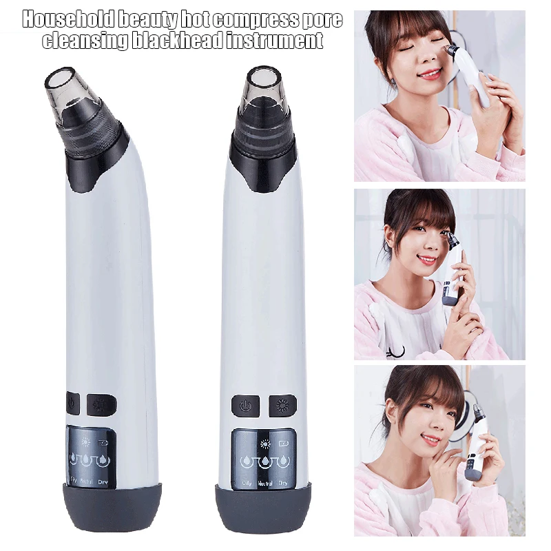 

High Quality Electric Blackhead Remover Face Pore Cleaner Acne Pimple Removal Vacuum Suction Facial Dermabrasion Machine