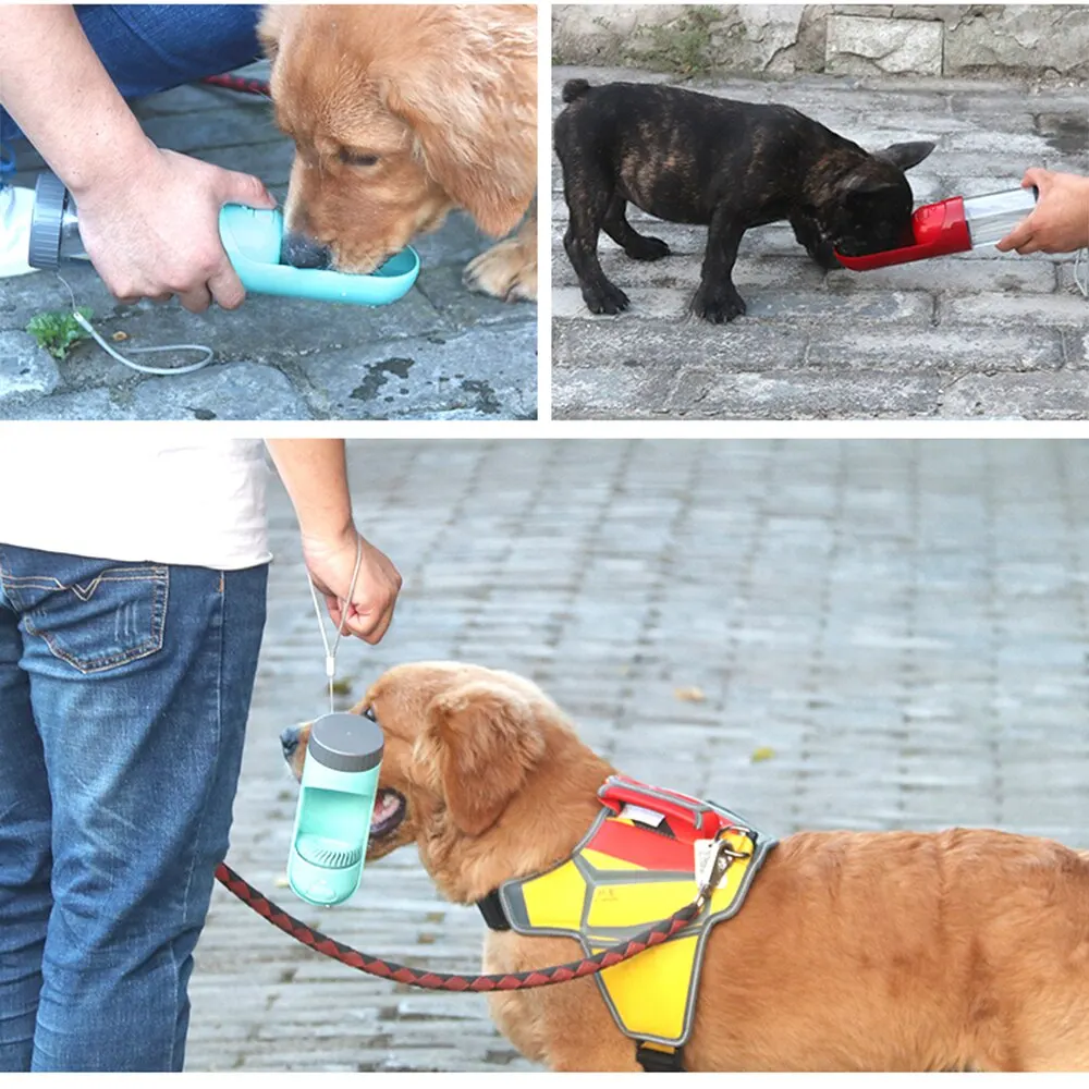 Бутылка для воды собак маленьких больших путешествий щенков кошек миска питья