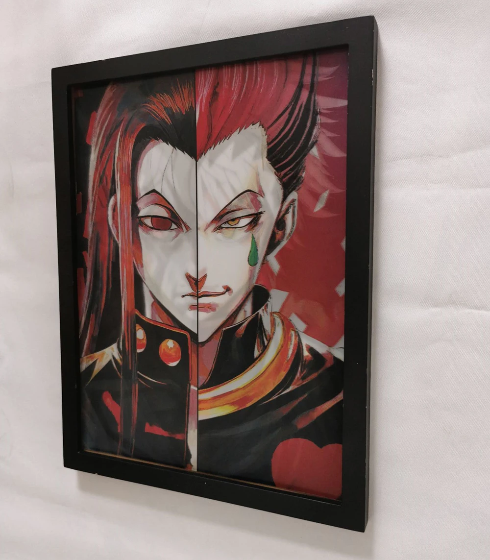 Охотник х 3D Lenticular печать аниме постер тройной переход Hisoka/Killua/GON Lenticurlar флип