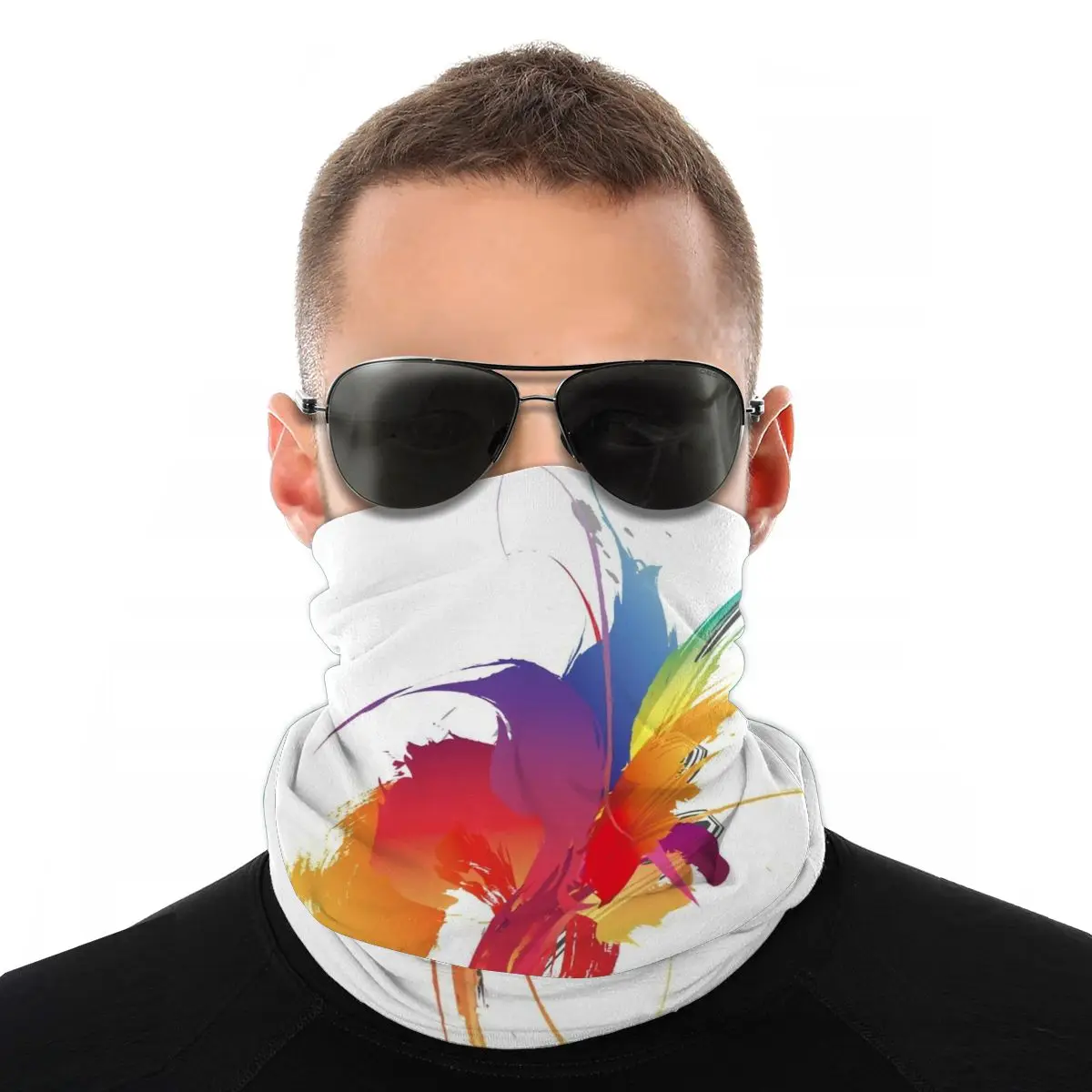 

Mixed Colors Magic Scarf Neck Face Mask Men Women Halloween Neck Warmer Neck Bandanas Protective Headband Outdoor Hiking