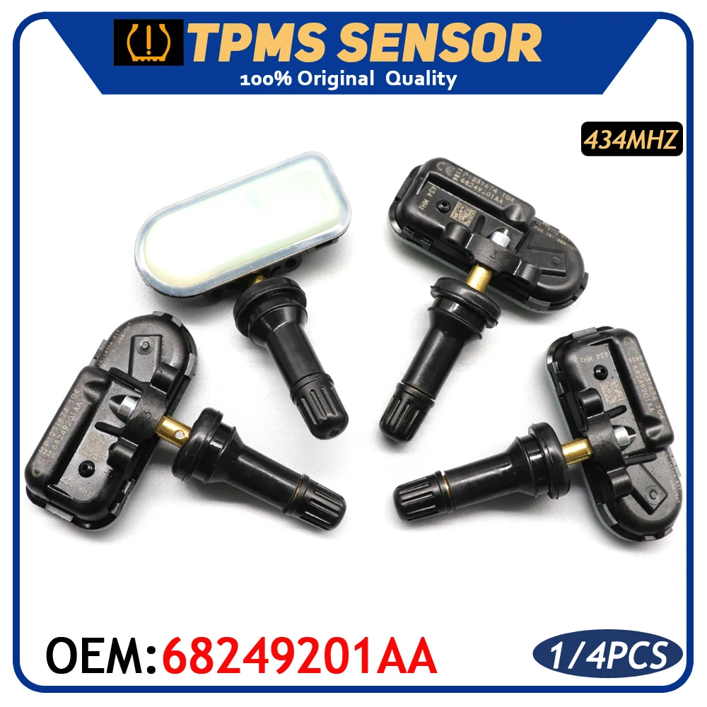 

Car TPMS Tire Pressure Sensor Monitor System 68249201AA For JEEP CHEROKEE RAM 1500 2500 3500 2014-2017 434Mhz 68249197AA