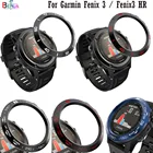 Чехол из нержавеющей стали с рамкой для часов Garmin Fenix 3  Fenix 3 HR, Стильный чехол с клейкой защитой