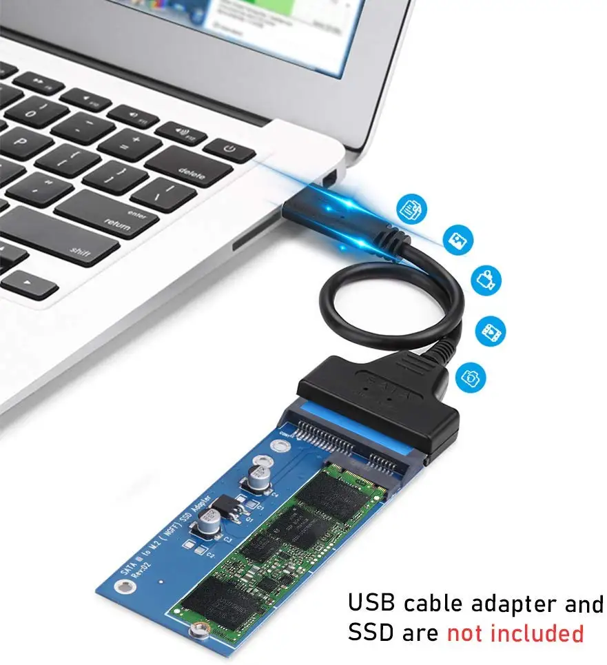 onvian m2 ssd ngff в sata адаптер 6 гбитс ngff m 2 адапт