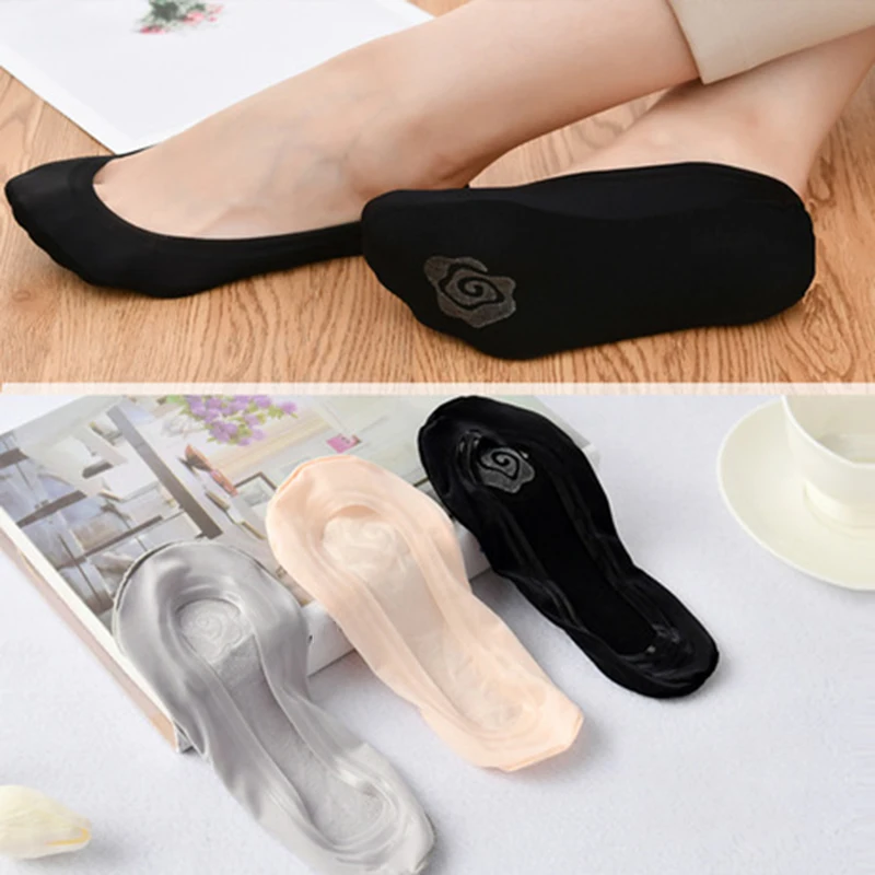 

2020 Women Casual Ultrathin Invisible No Show Non Slip Loafer Liner Low Cut Short Cotton Boat Socks Black Beige White Wholesales