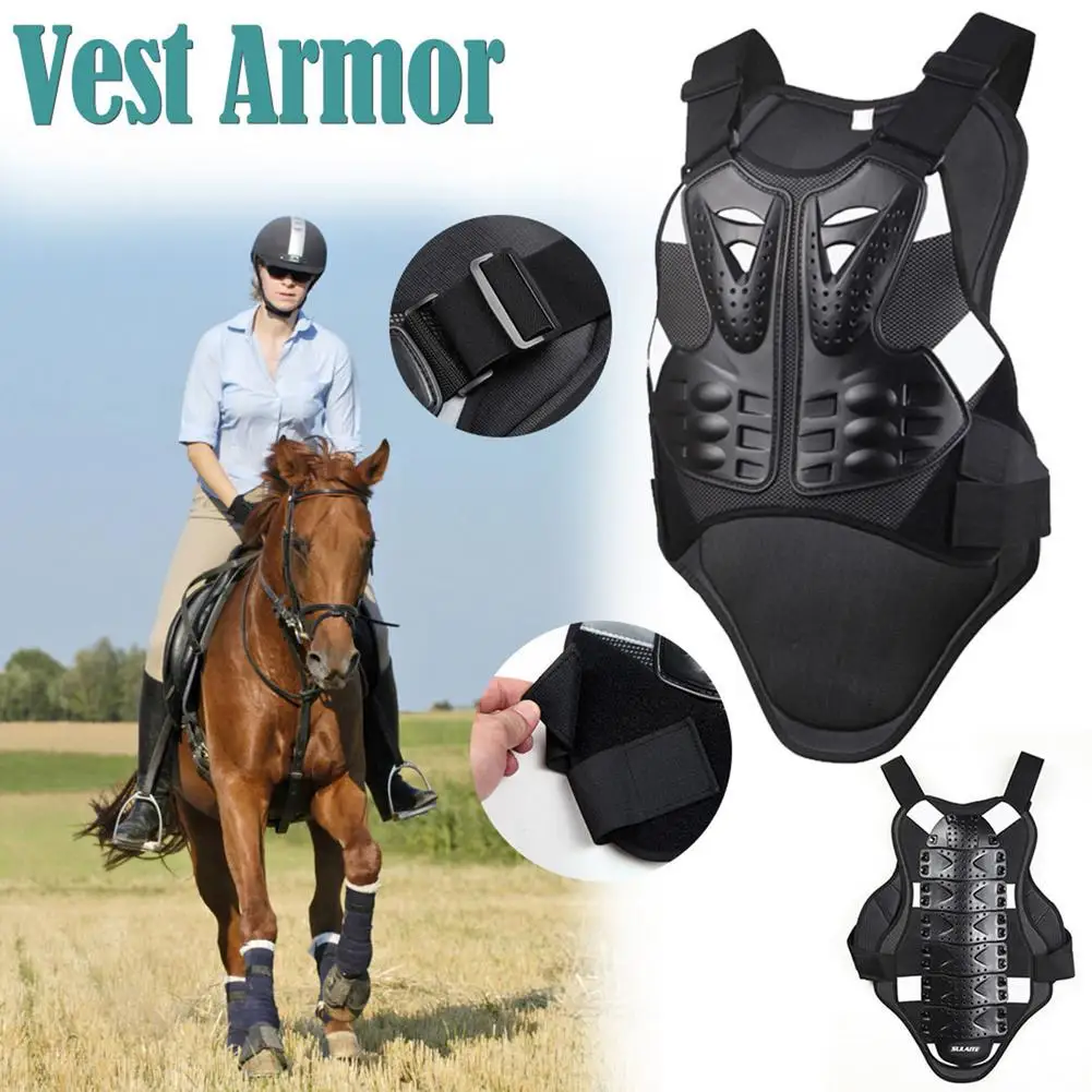

Motorcycle Back Armor Vest Motorcycle Jacket Motocross Moto Armor Vest Back Chest Protector Off-Road MTB Bike Protective Gear
