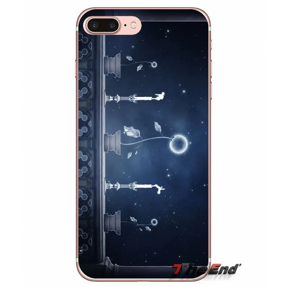 Мягкие прозрачные чехлы Луны для Apple IPhone X 4 4S 5 5S SE 5C 6 6s 7 8 плюс Plus 6S iphone