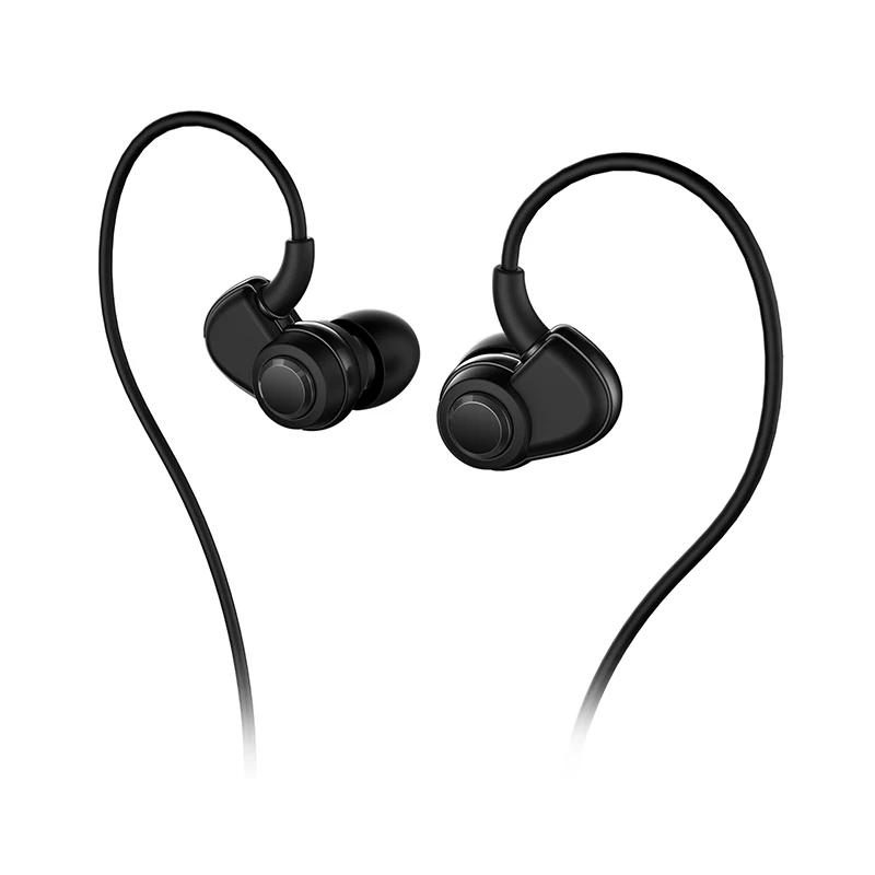 Черный SoundMAGIC PL30+ IEM наушники спортивные в ухо стерео Hi-Fi наушники с термоусадочным ушным вкладышем обновленная версия PL30 - Цвет: Черный