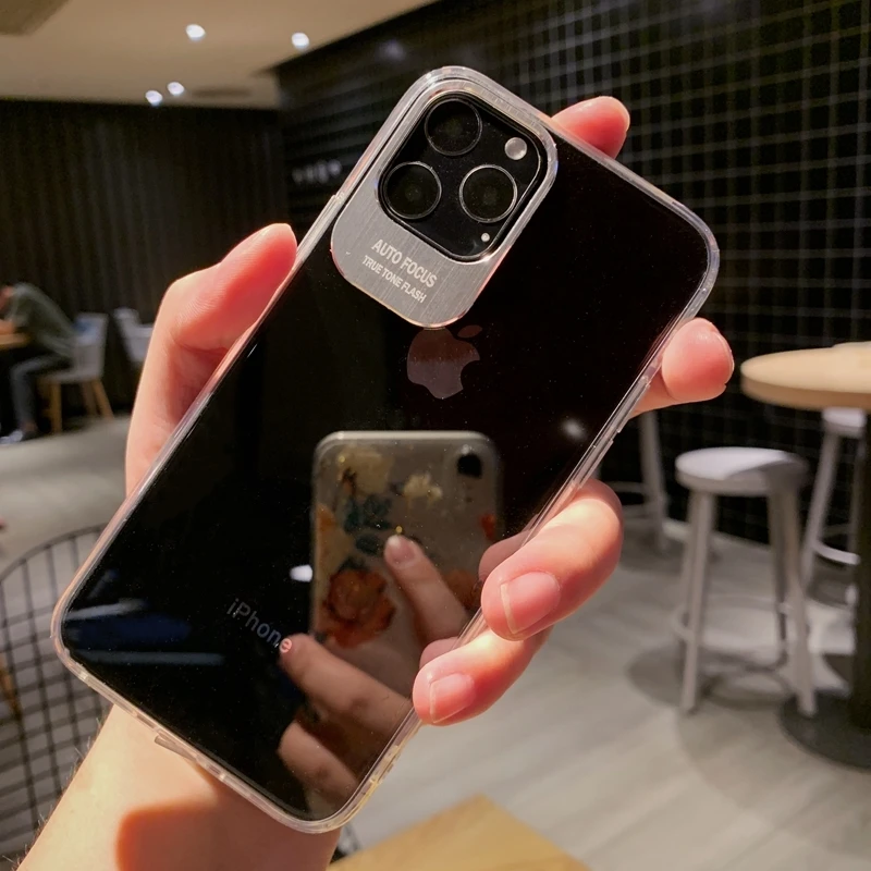 Для iPhone 11 Pro XS Max XR 6 6s 7 8 Plus металлическая линза с надписью защита всего тела Мягкий